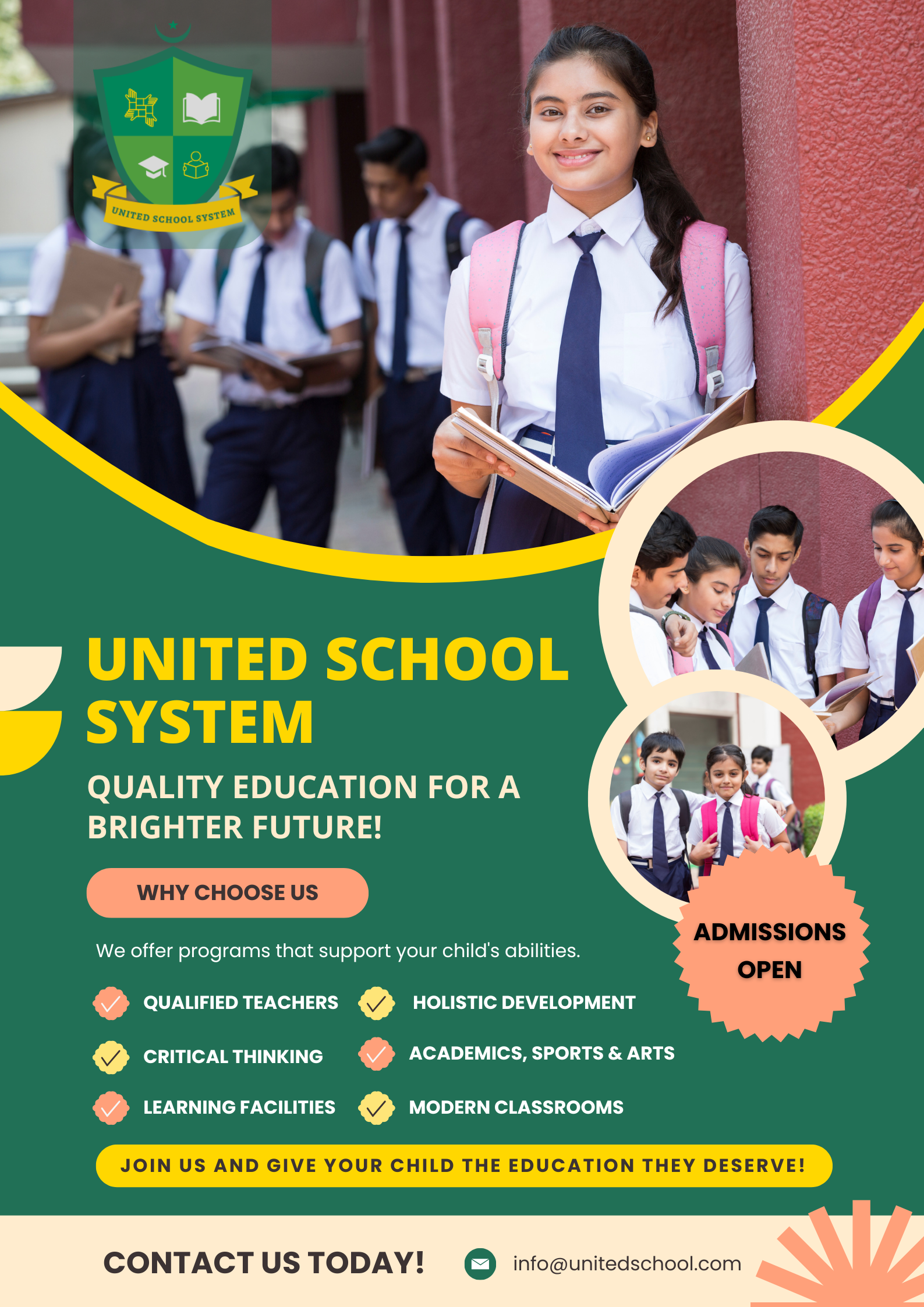 United School System Poster
