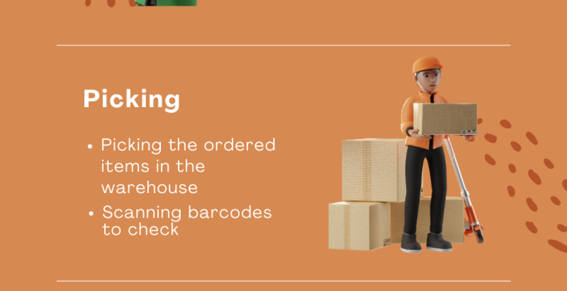 How Does Order Process Flow Infographic